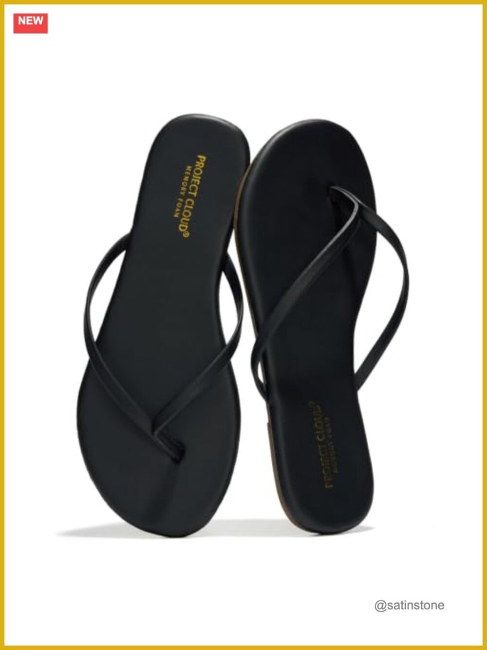Women's Memory Foam Flip Flops Non-Slip Slip-On Sandals